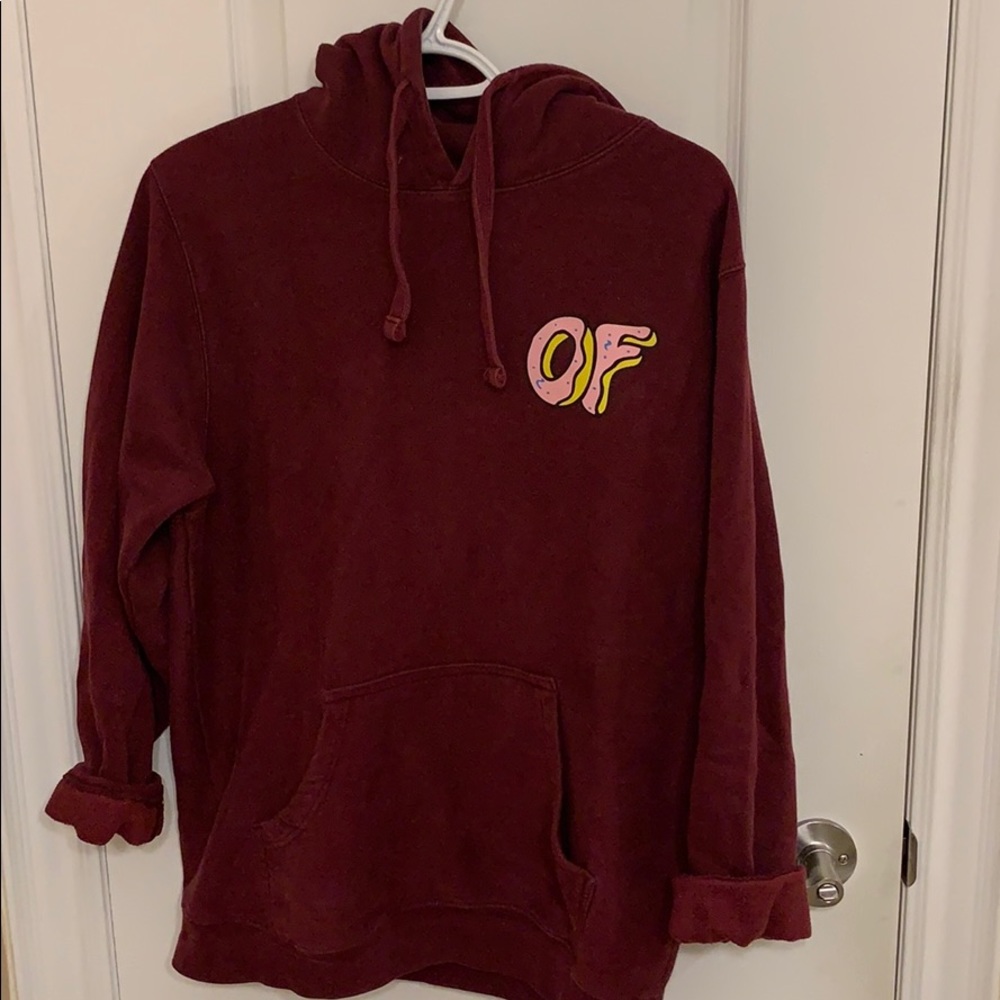 Maroon Odd future hoodie